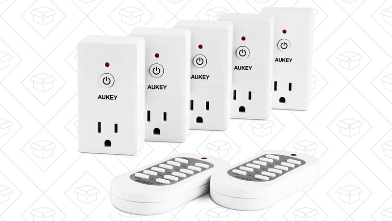 Aukey 5-Pack Remote Outlet Switches, $22 with code AUKEYPAR